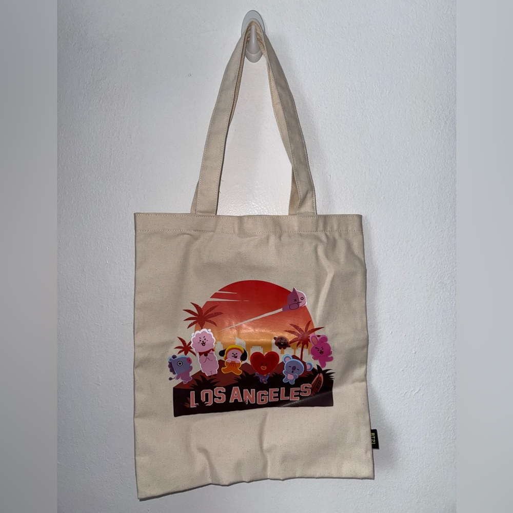 BT21 Los Angeles Graphic Tote Bag